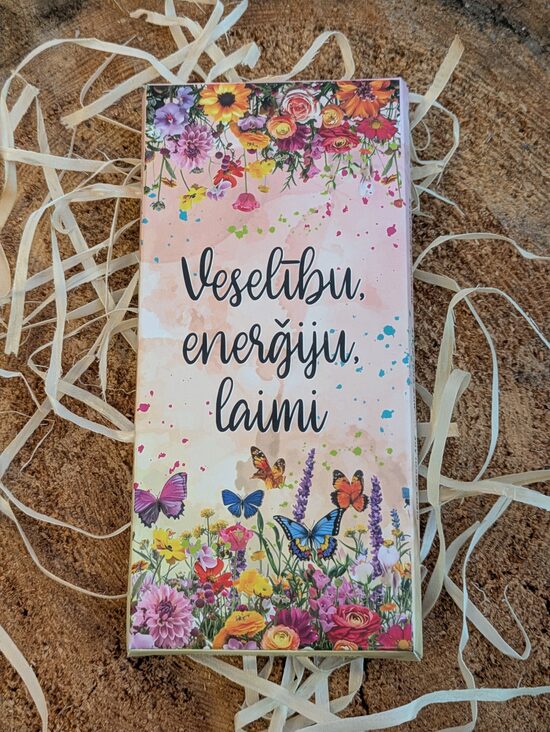 Šokokartiņa VESELĪBU, ENERĢIJU, LAIMI